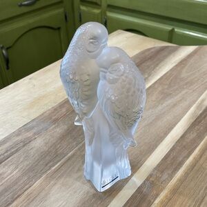 EUC Lalique France Parakeets
